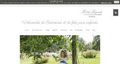 Desktop Screenshot of fil-de-legende.com